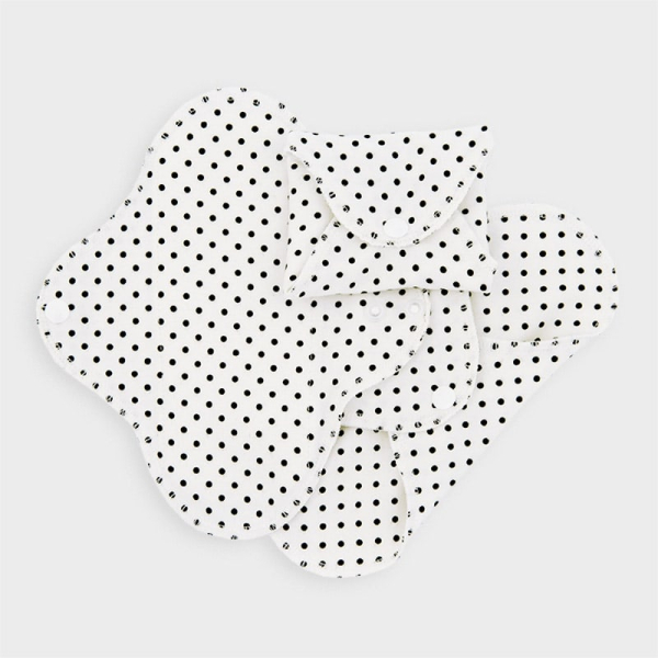 Imse Vimse økologisk stofbind mini -black dots 3 pk
