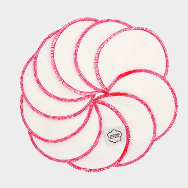 Imse Vimse - økologiske rensepads - 10 stk - pink
