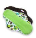 Petit Lulu stofbind - ultra med velour - apples (green)