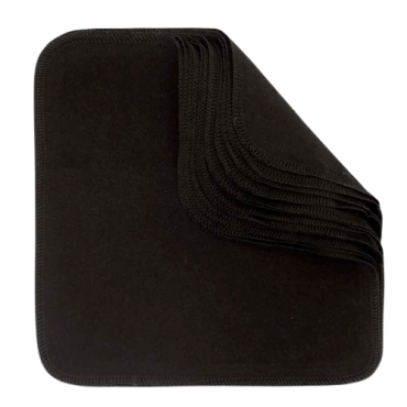 Imse Vimse - økologiske flonelsvaskeklude 12pk - black