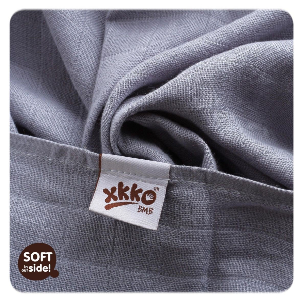 XKKO bambus stofbleer - 3 stk - silver