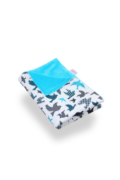 Petit Lulu pusleunderlag - turquoise birds
