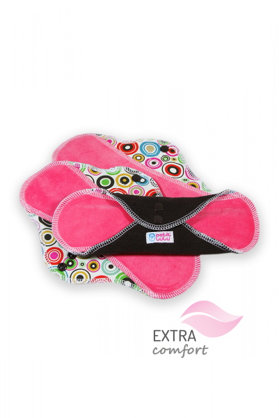 Petit Lulu - natbind med velour SLIM - circles