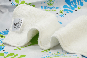 Blümchen - bambus frottéindlæg - 1 stk - Large