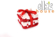 Ella's House trussebind - økologisk bomuldsjersey - mini hearts - 4 stk