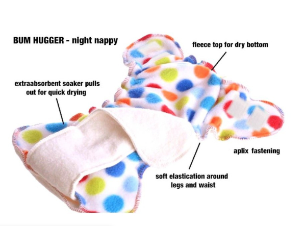 Ella's House - BUM Hugger - rainbow - velcro