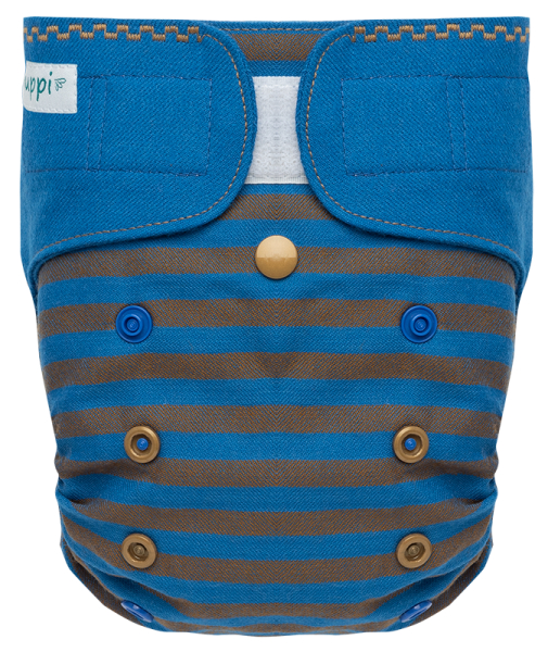 Puppi merino uld cover - onesize SIO - velcro - mythical galleon