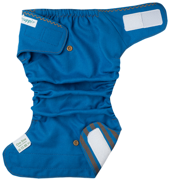 Puppi merino uld cover - onesize SIO - velcro - mythical galleon