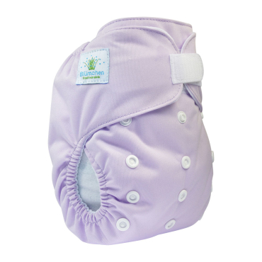 Blümchen onesize lommeble - lilla
