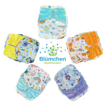 Blümchen onesize lommeble med bambus - 12 bleskift
Blümchen onesize lommeble med bambus - 12 bleskift