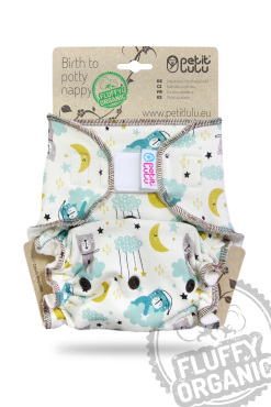 Petit Lulu - maxi night fluffy organic - velcro - good night
