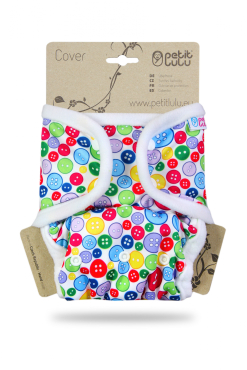 Petit Lulu onesize prefold cover - trykknapper - sewing buttons
