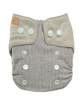 Puppi merino uld cover - mini onesize - trykknapper - sunrise
