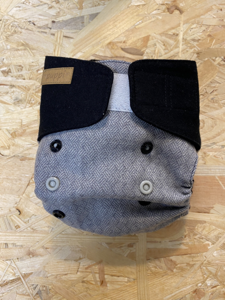 Puppi merino uld cover - mini onesize - velcro - nightfall
