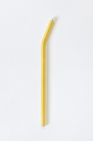 Concept Zero - glassugerør med knæk - 1 stk - gul