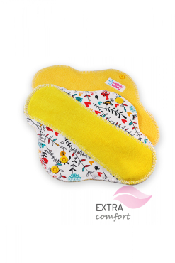 Petit Lulu - dagsbind med velour SLIM - wildflowers
