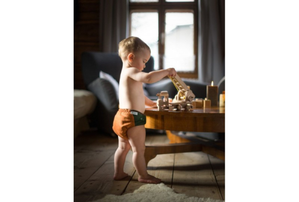 Puppi merino uld cover - onesize SIO - autumn palette - velcro