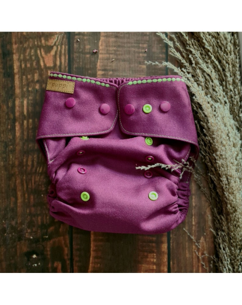 Puppi merino uld cover - onesize SIO - autumn palette - velcro