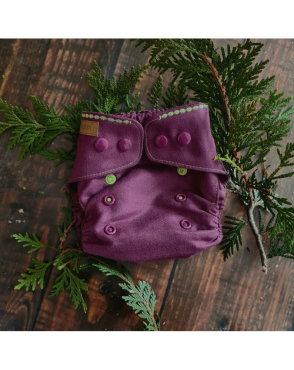 Puppi merino uld cover - mini onesize - trykknapper - forest flower
