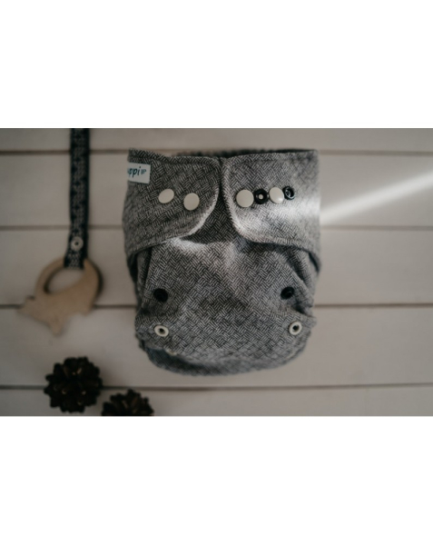 Puppi merino uld cover - mini onesize - trykknapper - timeless elegance