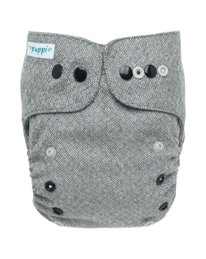 Puppi merino uld cover - mini onesize - trykknapper - timeless elegance