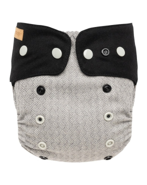 Puppi merino uld cover - onesize - trykknapper - nightfall
