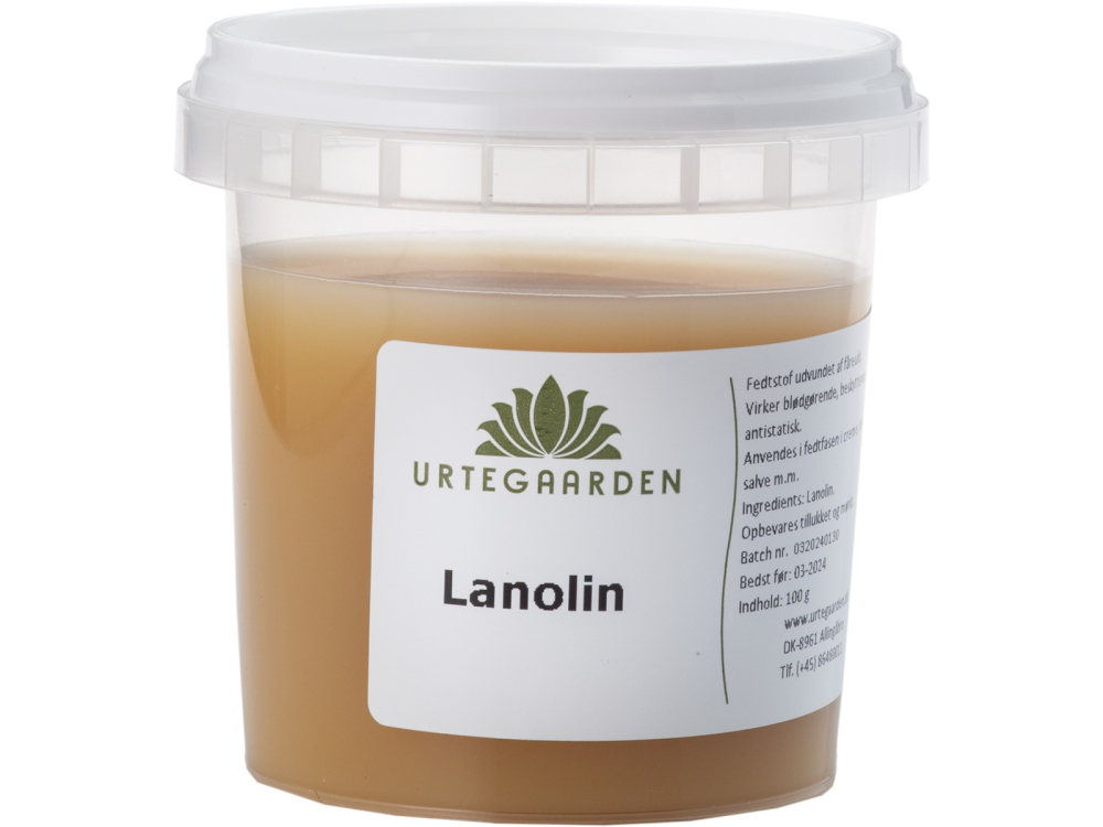 Billede af Urtegaardens 100 % ren lanolin - 100 g