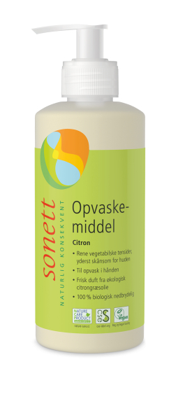 Sonett opvaskesmiddel - citron 300 ml
