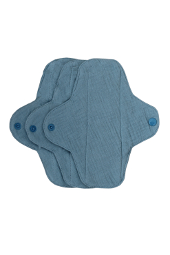 Økologisk bomulds trussebind - ocean blue - 3 pk
