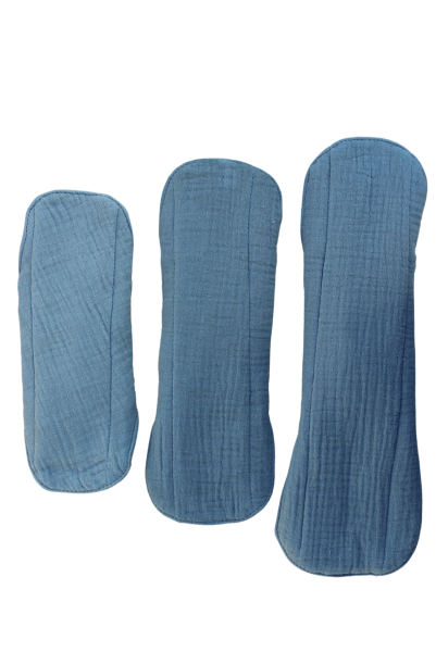 Økologisk bomulds trussebind - ocean blue - 3 pk
