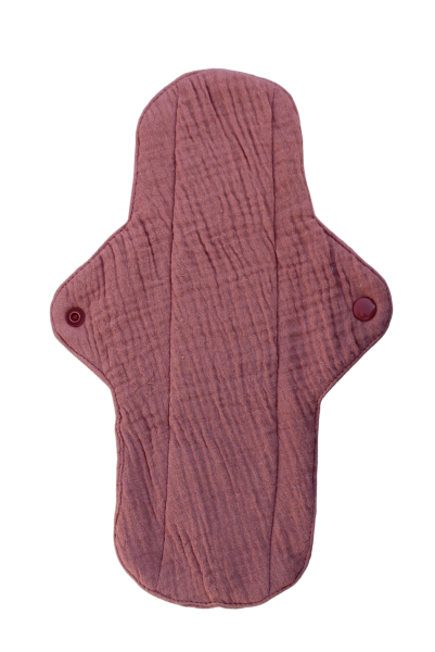 Økologisk bomulds natbind - dusty rose - 3 pk
