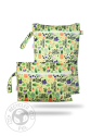 Petit Lulu wetbag med lynlås og strop - go green
