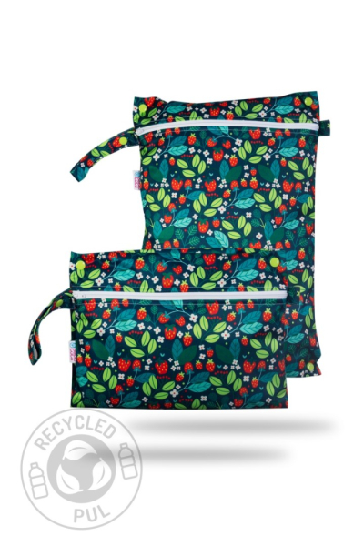 Petit Lulu wetbag med lynlås og strop - wild strawberries
