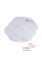 Petit Lulu - trussebind med velour SLIM - white
