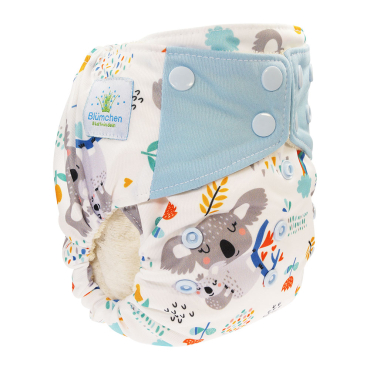 Blümchen onesize AIO lommeble med øko bomuld - knapper - koala love
Blümchen onesize AIO lommeble med øko bomuld - knapper - koala love