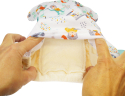Blümchen onesize AIO lommeble med bambus - velcro - sleepy lion

