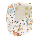 Blümchen onesize AIO lommeble med øko bomuld - knapper - mama bear

