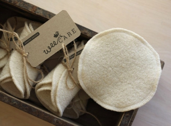 WeeCare - 12 cm ammeindlæg i uld - 1 par - 12 cm