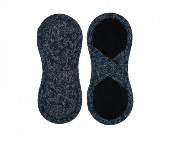 Bamboolik økologisk stofbind - trussebind med velcro - dark blue