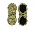 Bamboolik økologisk stofbind - trussebind med knap - golden yellow
