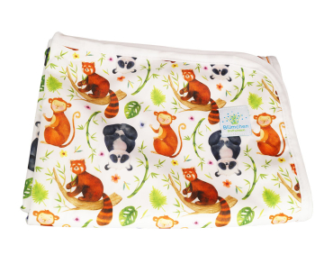 Blümchen pusleunderlag - panda
