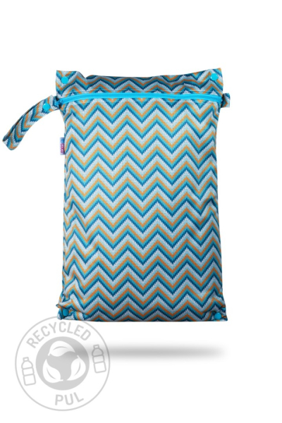 Petit Lulu wetbag med lynlås og strop - knitted chevron
