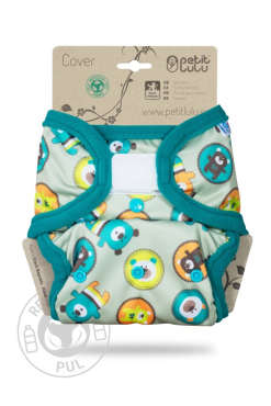Petit Lulu onesize cover - velcro - flying bears
