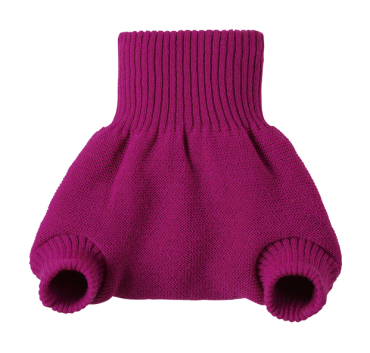 Disana uldblebukser - mørk pink/berry GOTS