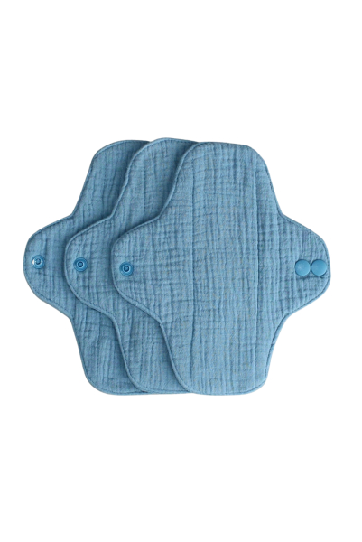 Økologisk stofbinds startpakke fra Women's place - ocean blue - 3 stk