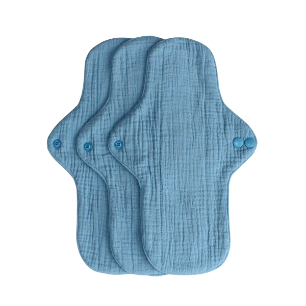 Økologisk stofbinds startpakke fra Women's place - ocean blue - 3 stk