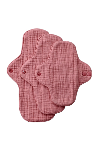 Økologisk stofbinds startpakke fra Women's place - dusty rose - 3 stk