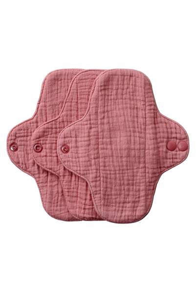 Økologisk stofbinds startpakke fra Women's place - dusty rose - 3 stk