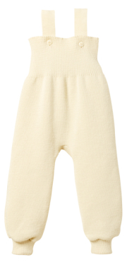 Strikkede overalls - Økologisk merino uld - Natur