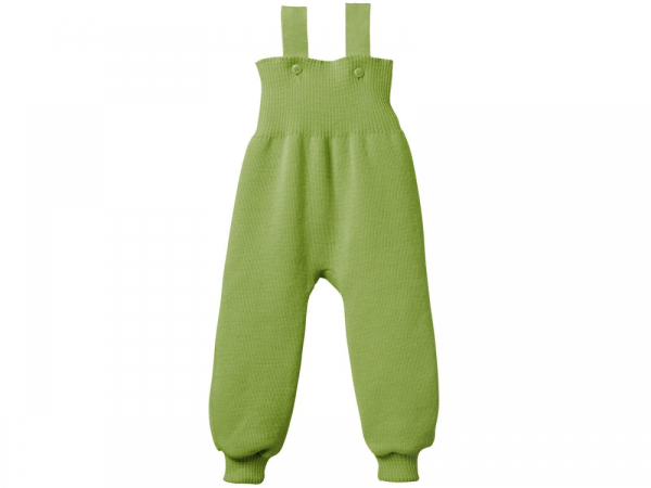 Strikkede overalls - Økologisk merino uld - Grøn